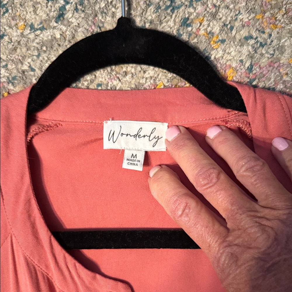 Wonderly Coral Maxi Dress - Picture 8 of 9